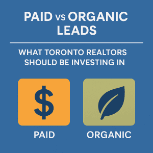 Compare paid and organic leads to discover which delivers better ROI for Toronto real estate agents aiming to grow traffic, leads, and client conversions. 