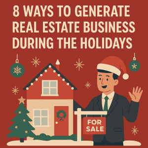 Learn how to generate real estate sales and client leads during the holidays with 8 simple methods.
